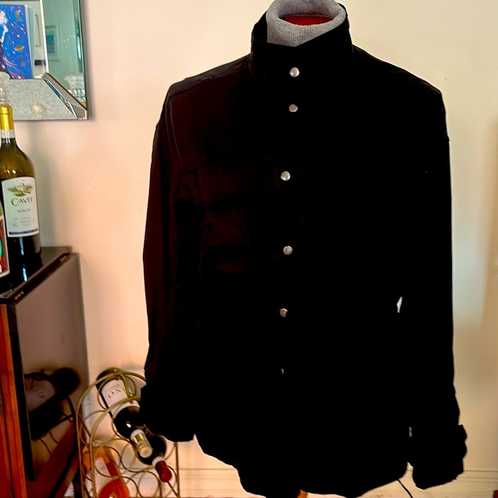 The Perfect Black Lightweight Lyocell Safari Jacket S